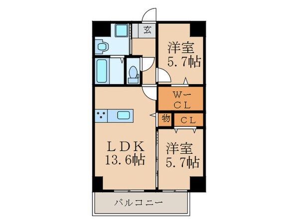 THE SQUARE Central Residenceの物件間取画像